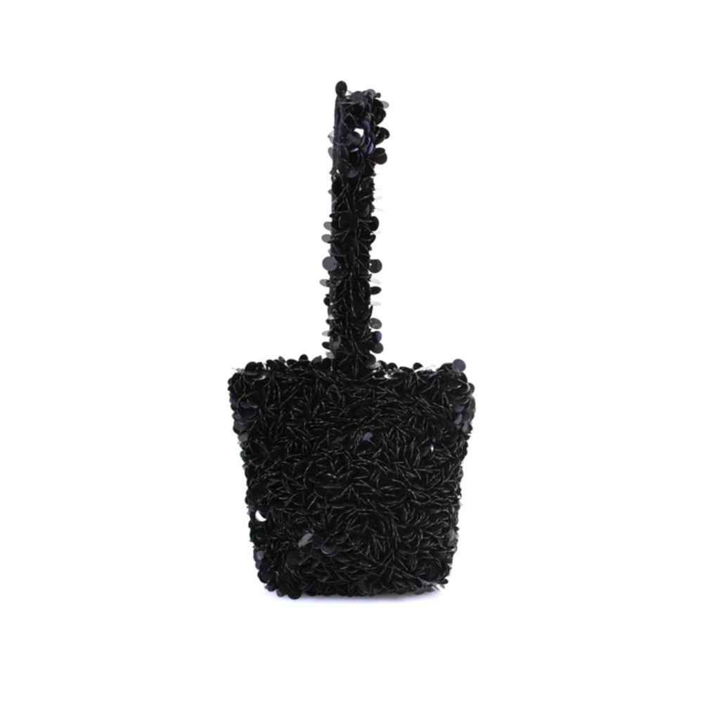 RARE! Isda & Co Black Glam Sequin Sparkle Mini Evening Hand Bag Purse